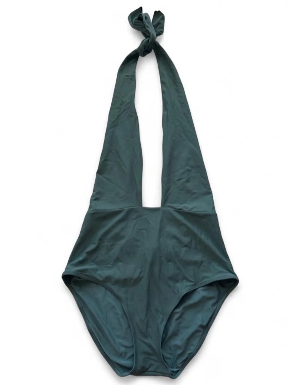 aerie Green Halter One-Piece Swimsuit - Picture 1 of 3